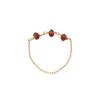 UNI.J Ruby 14k Gold Chain Ring Ir264