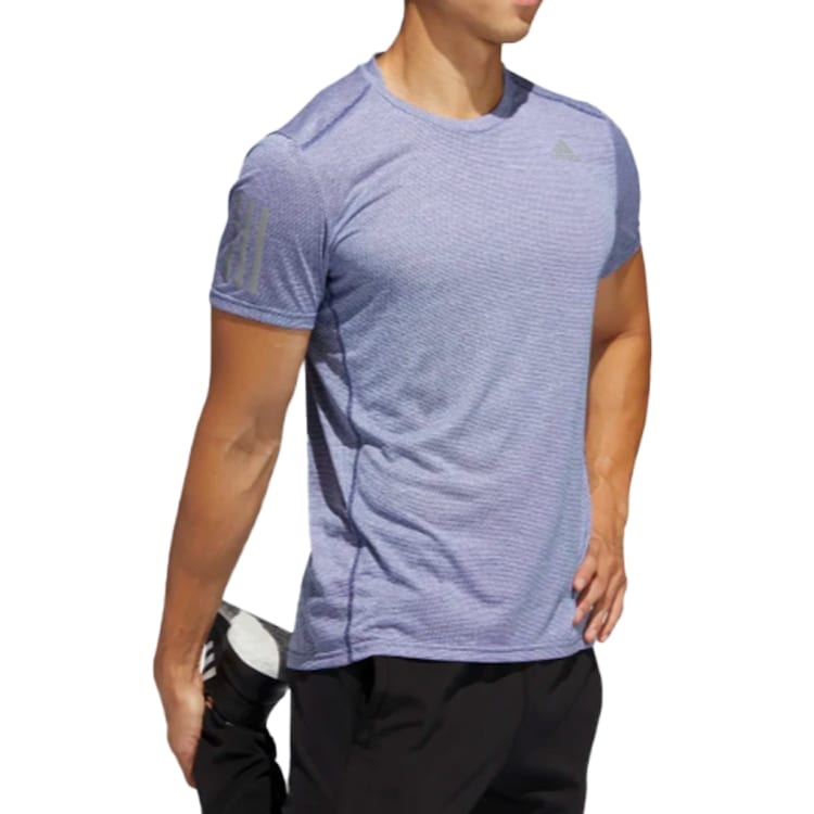 adidas T Shirts Men's Indigo Crew Neck Moderate Straight Fit FM5806