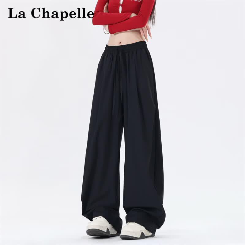 La Chapelle Women's Ice Silk Wide-Leg Casual Pants