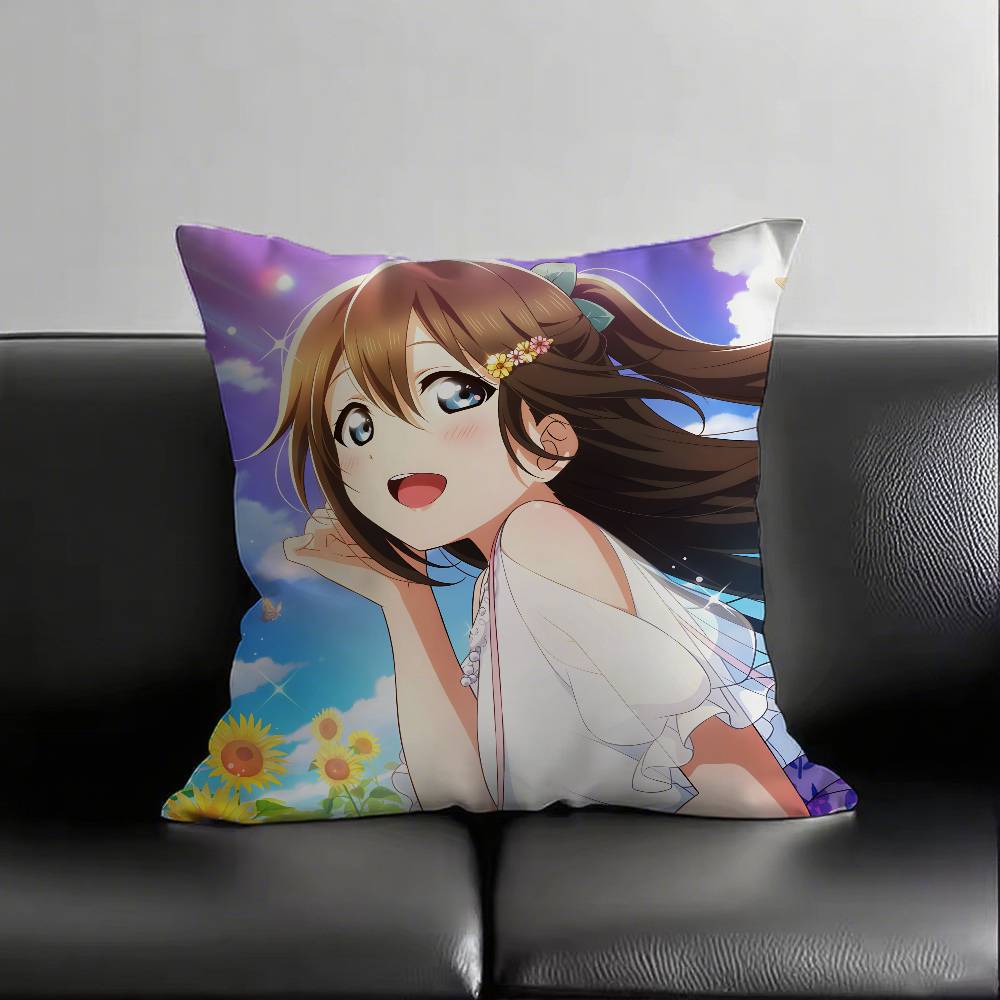 

1pc Anime Love Live! Pillow Case Fashion Square Pillowcase Bedroom Sofa Room Ins Decoration Leisure 16x16Inch