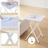 VECELO Mini Folding Side Table, 50cm Wide x 45cm Deep x 70cm High, Simple Desk, Folding Table, Office Desk, Multi-functional Coffee Table, Folding Des