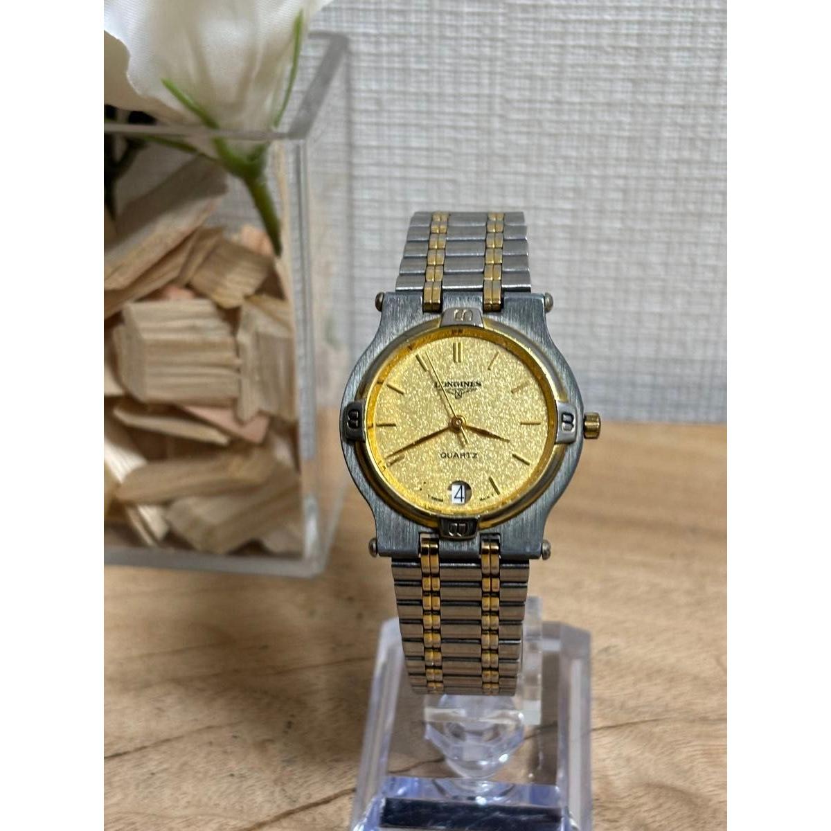 Used Unconfirmed LONGINES QUARTZ quartz wristwatch gold combination