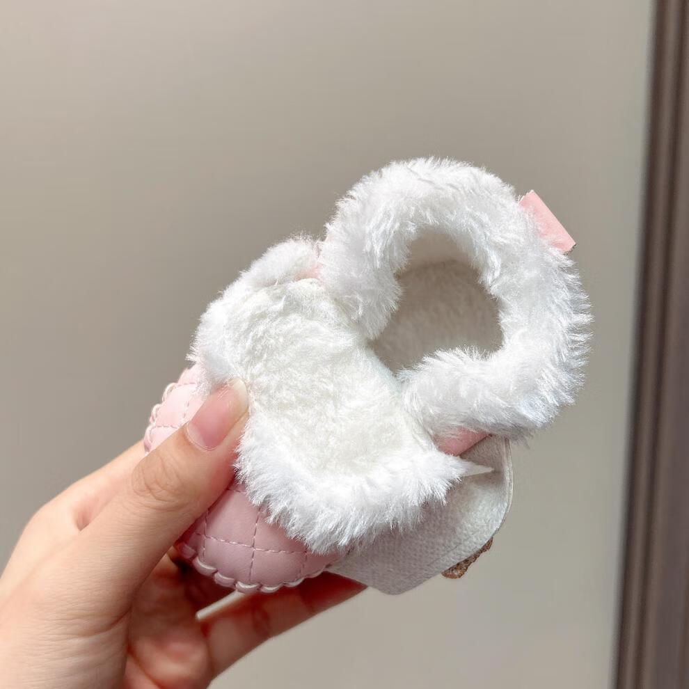 Winter-Babyschuhe: Weiche Gummisohle, Warme Samt-Baumwollstiefel für 0-12 Monate