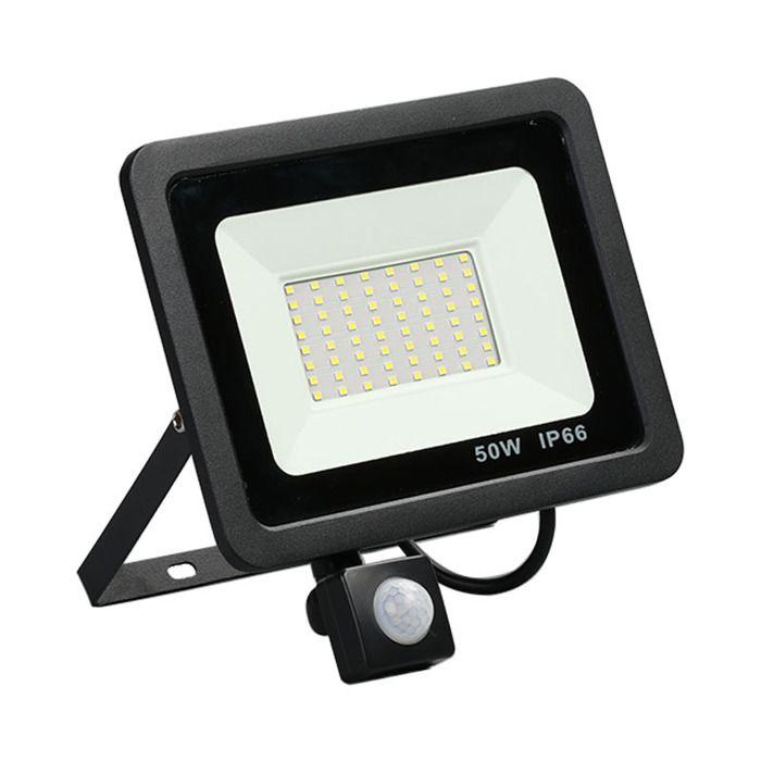 Projecteur LED extérieur - AIMOONSA - 50W - Détecteur PIR - IP66 - 64 LED 6500K