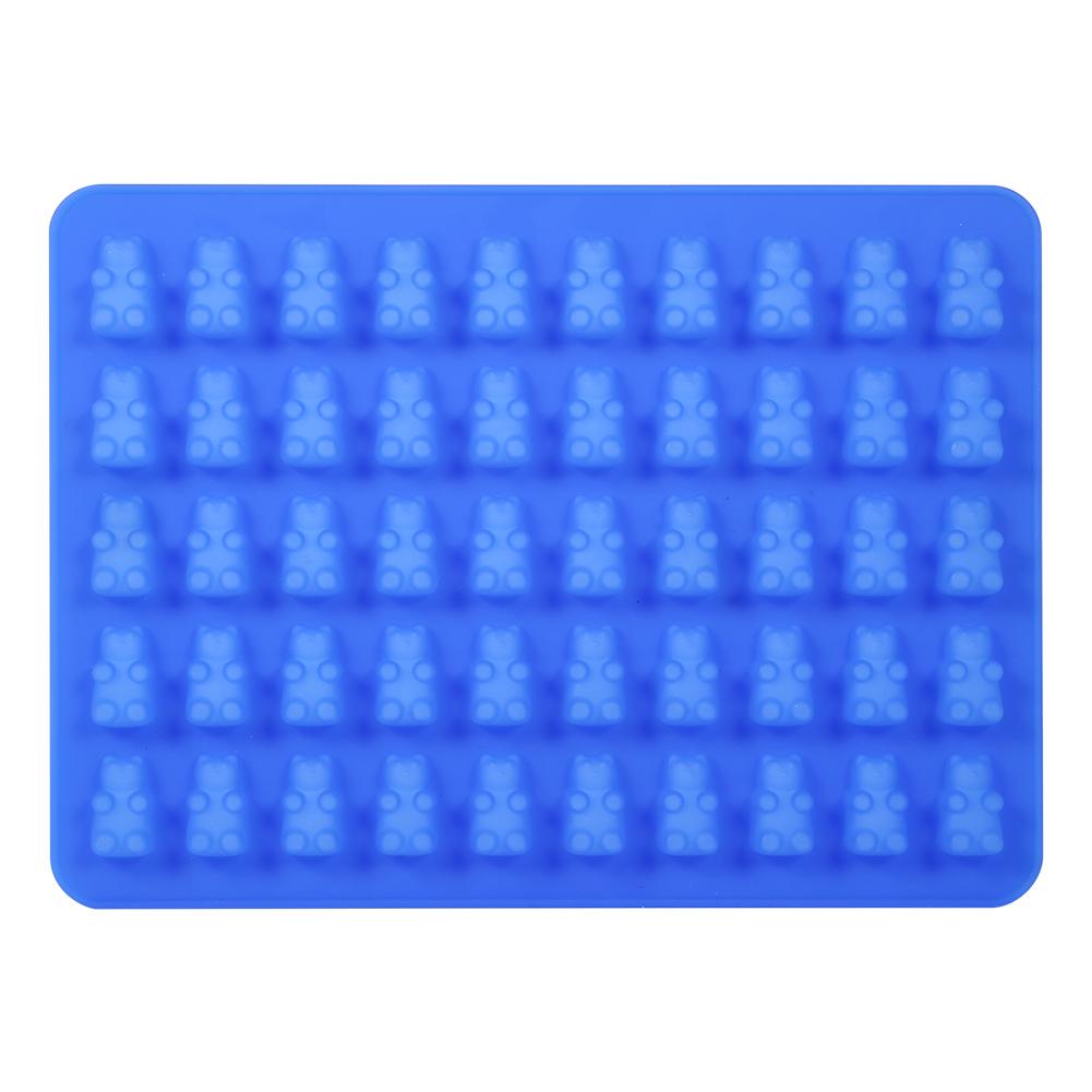 50 Cavities Chocolate Candy Ice DIY Craft Tray Bear Silicone Maker Mold Silicone Kitchen Tool