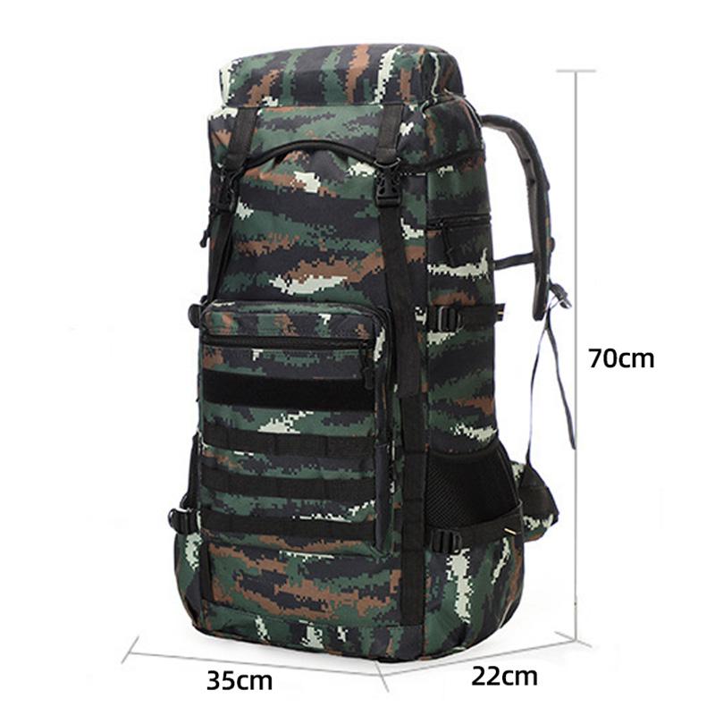 70L Travel Bag Tactical Backpack Hiking Bag Army Backpacks Travel Camping Backpack