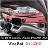 Für BYD Dolphin 2024 2025 2026 Auto Armaturenbrettabdeckung Leder Armaturenbrett Sonnenschutzmatte Rutschfeste Matte Schutzabdeckung Innenzubehör