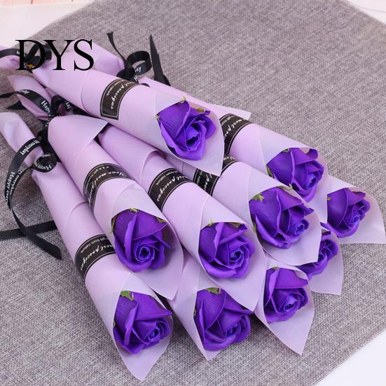 Wedding Supplies 10Pcs Soap Flower Gorgeous Exquisite Workmanship Realistic Fake Multicolor Fresh Keeping Artificial Home Decoration Craft