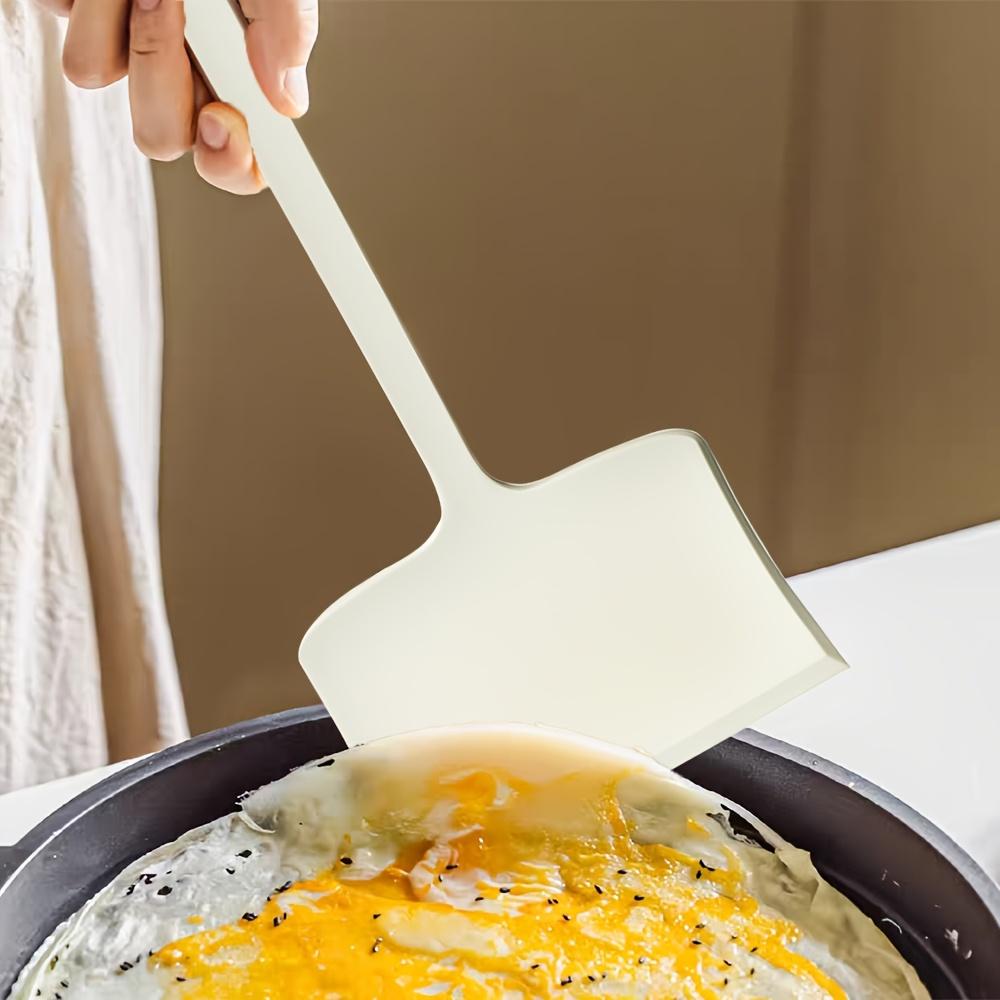 1 Pc Heat Resistant Silicone Spatula, Wide Nonstick Turner for Eggs, Pizza, Steak, Fish and Pancakes, Cooking and Baking