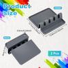 ABIY 2PCS Thick Paint Brush Drying Rest Silicone Holders,Rectangular Organizer With 4 Slots For Artists For Drawing