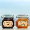 200/400pcs Roll of Kraft Paper Label Stickers Designed for Jars And Lids,Featuring Floral Designs,Pantry labels,Canning Supplies