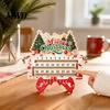 Rustic Xmas Decor Christmas Countdown Calendar, 25 Days Until Advent Vintage Indoor Outdoor Holiday Display Farmhouse Wooden Table Sign for