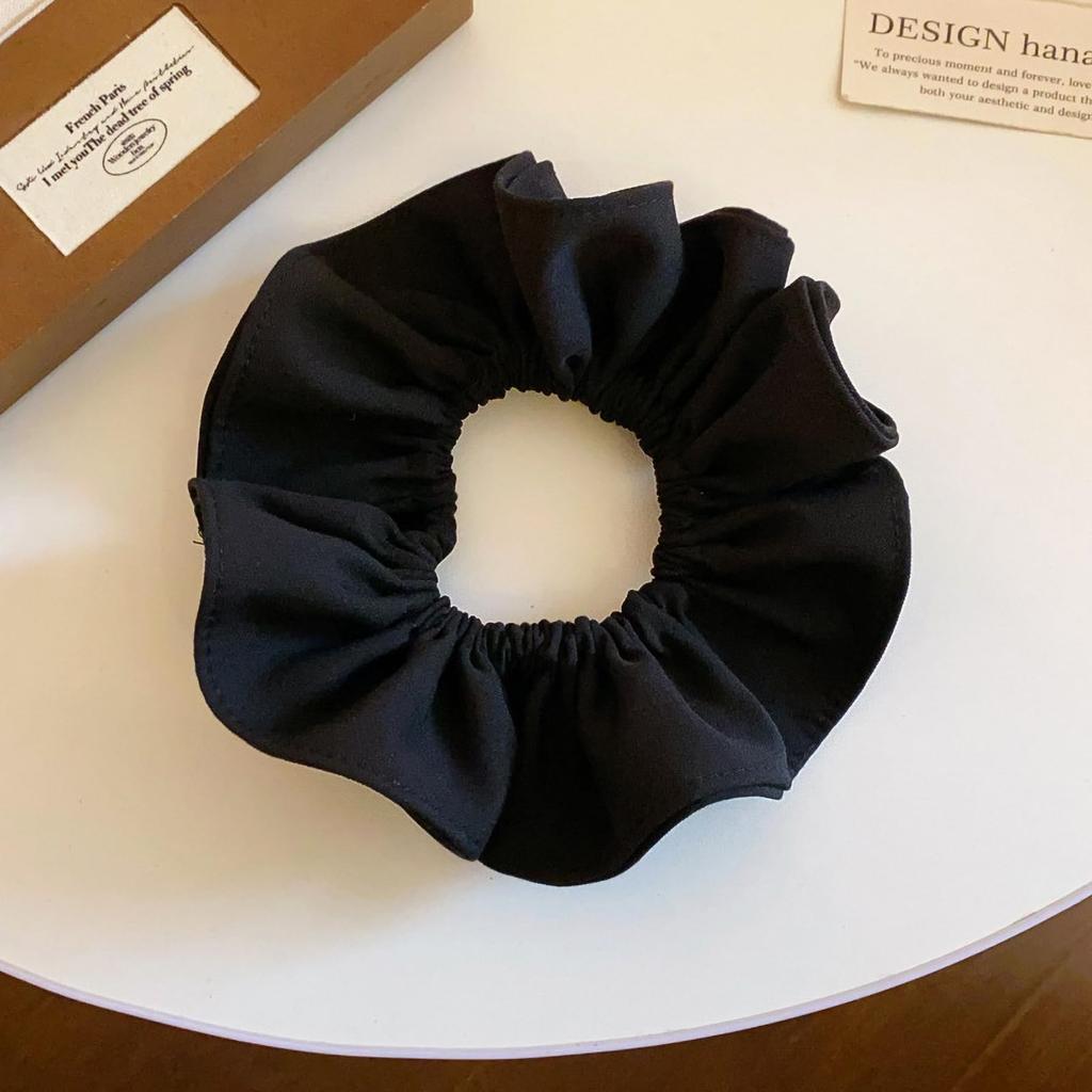 Silk Hair Tie and Scrunchie Set for Stylish Korean Hair Hair High Cute Hair Ornament Hair Beautiful Hair Solid Hair Perfect for and Gifts 2-Piece