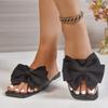 Fashion Women Flats Slippers 2025 New Fashion Bow Tie Sandals Lightweight Luxury Shoes for Women Flat Casual Beach Slippers Slides Women