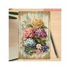 Vintage Gold Hydrangea Metal Wall Art Decor