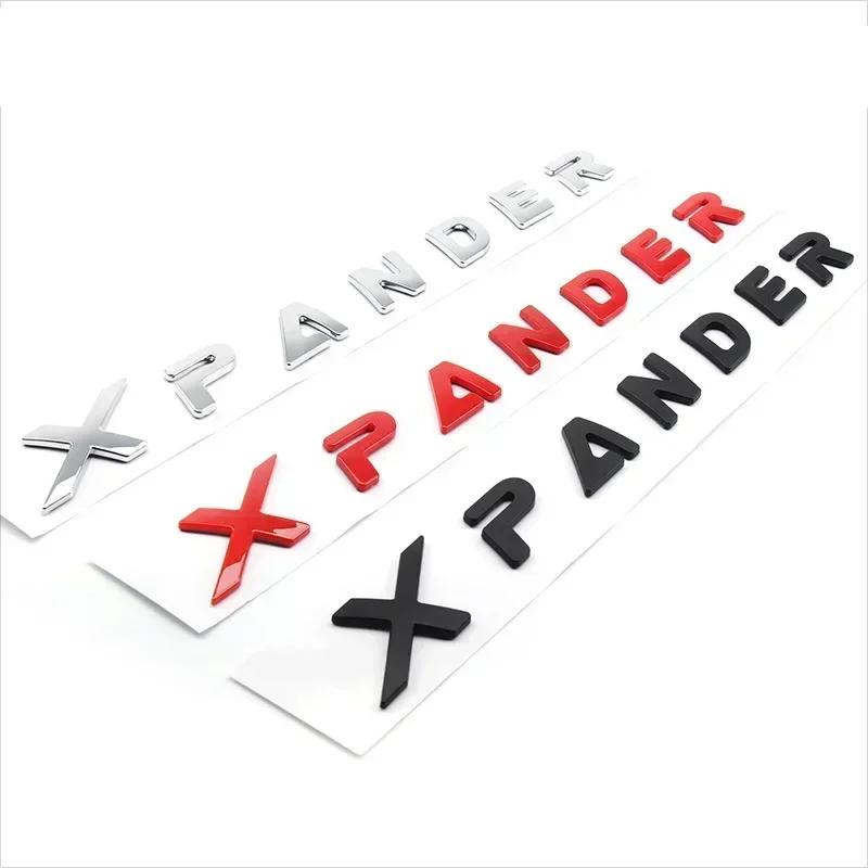 3D Raise ABS XPANDER Letters Car Front Hood Emblem Badge Rear Trunk Sticker Decals For Mitsubishi XPANDER Logo Accessories