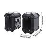 Motorcycles Side Saddle Box Aluminium Alloy Anti Theft 18L Capacity  Resistant Motorcycle Side Case for Travel