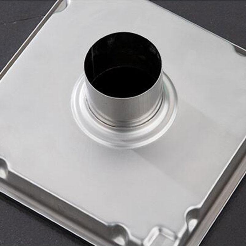 Hidden Square Floor Waste Drain Anti-Odor Floor Drain Bathroom Grates Shower Drain 304 Stainless Steel Flow Drainer Plug Cover