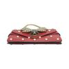 GUCCI 2WAY bag Broadway Pearl Bee Handbag leather Red Women 453778 Used