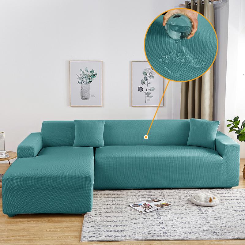 Water Repellent Sofa Covers Armchair Cover Corner Couch Slipcover L Shape Sofa Covers For Living Room Solid Color