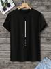 Summer men 100% cotton summer loose suitable for dream letter printing slim suitable for casual sports round neck short sleeve T