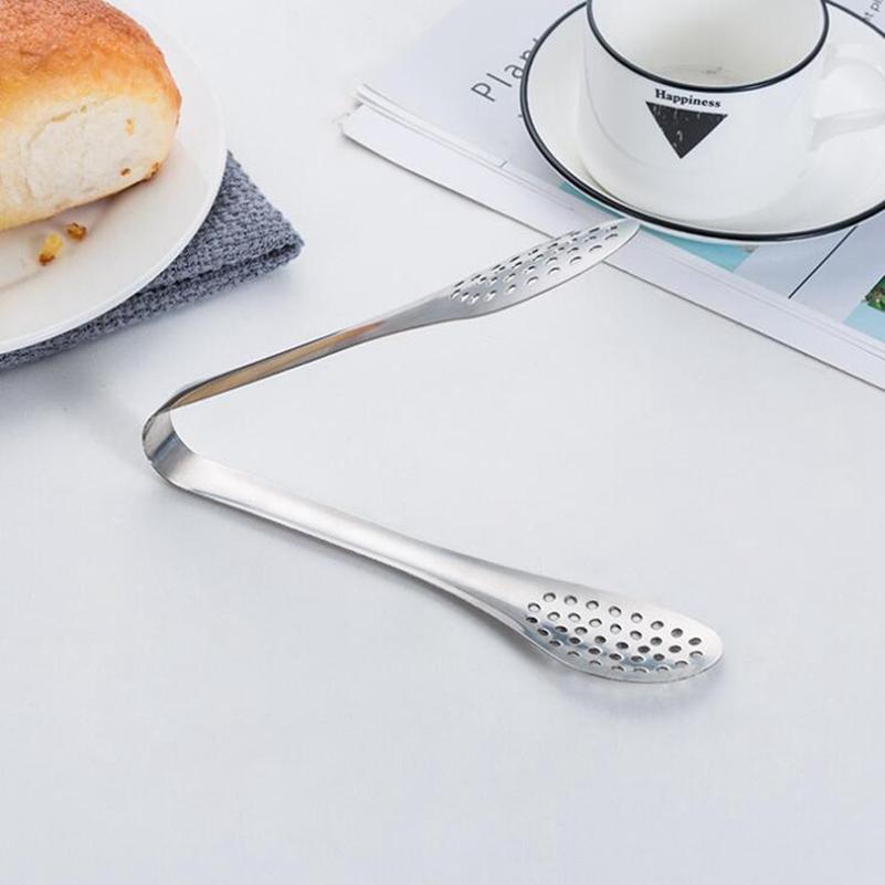 Edelstahl Lebensmittelzange BBQ Küche Kochen Essen Servieren Buffet Utensil Clip AVE