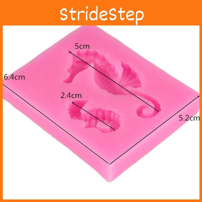 Timeless Design 3d Sea Horse Silicone Fondant Mold For Classic Cake Decor