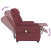 Massage Chair Burgundy Fabric