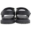 DIOR Dior Act Men's Lambskin Metal Logo Backstrap Sandals, Black and Gold, Size 39 (KCQ547LAB) shoes 39 Black / goldUsed