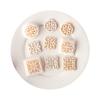 Vintage Flower Soft Pottery Earring Mold Car Keychain Pendant Decoration Supplies for Children Adult DIY Crafts