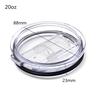 Newest Food Grade PP 20/30 Ounce Splash Spill Proof Clear Mugs Cups Lid Replacement Fit Vacuum Lid For YETI Rambler Tumbler Cup
