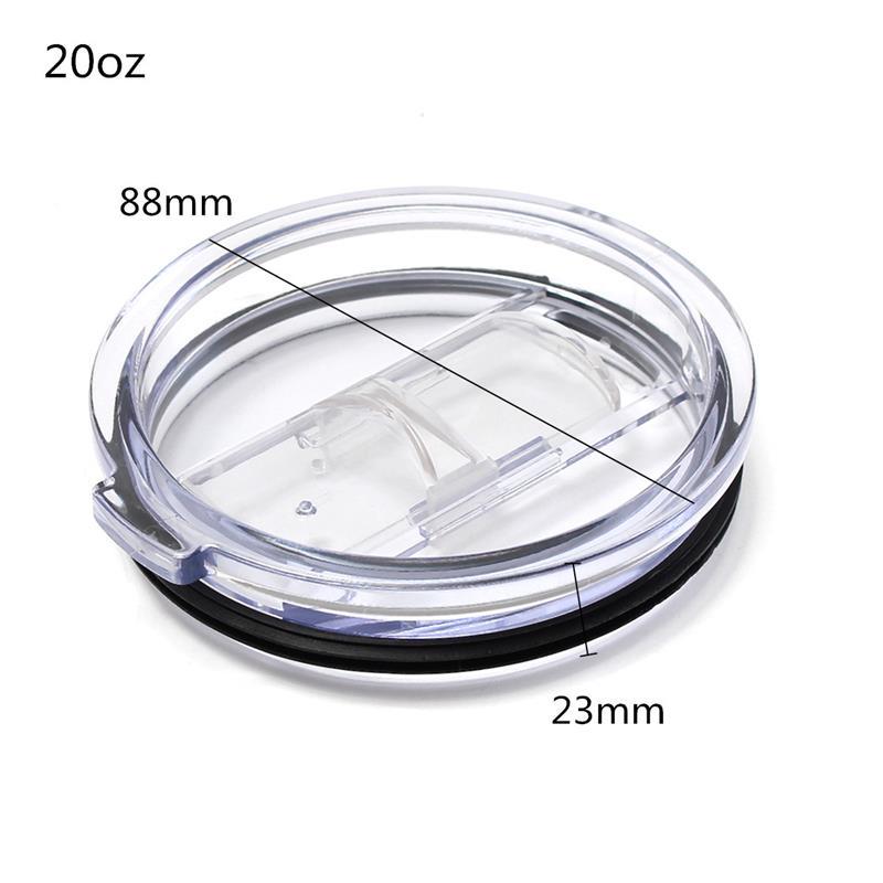 Newest Food Grade PP 20/30 Ounce Splash Spill Proof Clear Mugs Cups Lid Replacement Fit Vacuum Lid For YETI Rambler Tumbler Cup