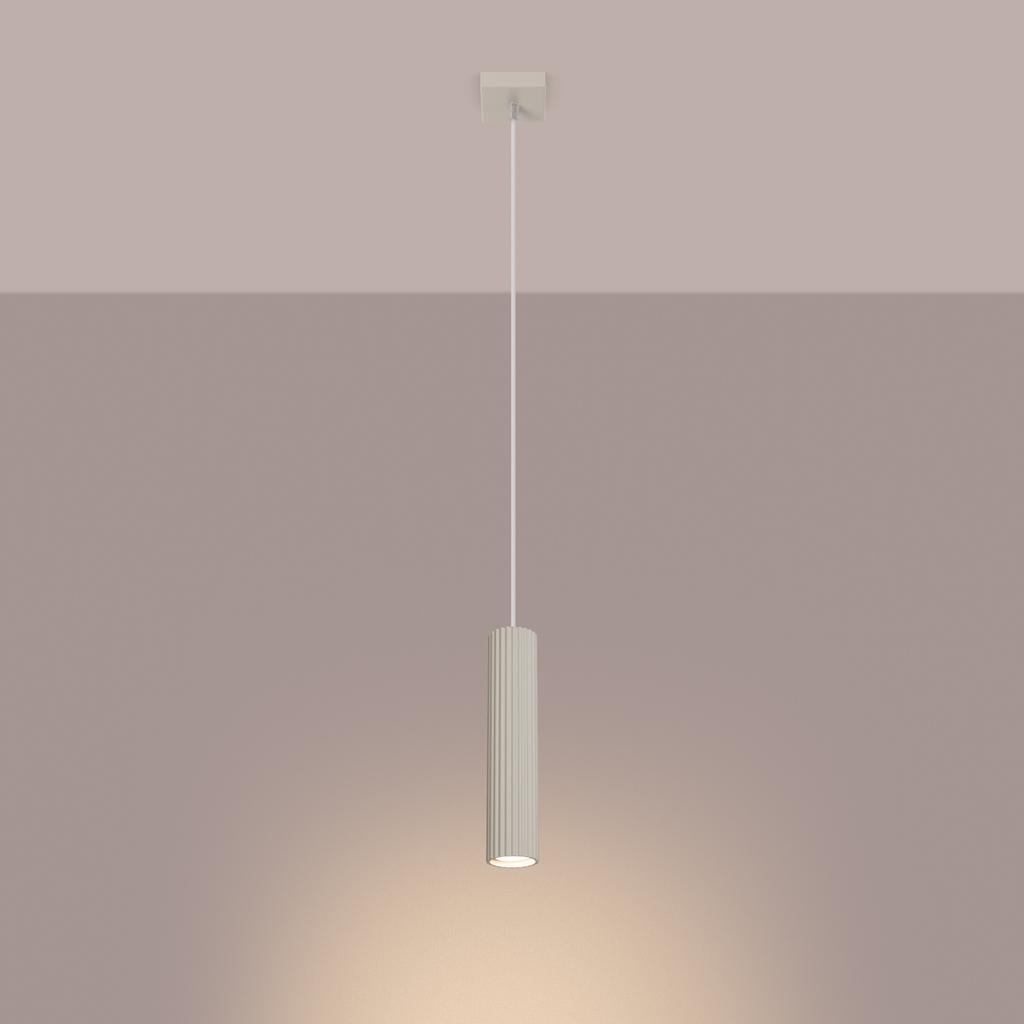 Lampa Wisząca Amber 1 Gu10 Beżowy Alu Lumilo 15.459.92
