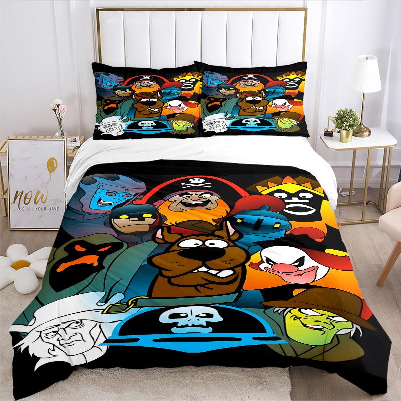 Cartoon Characters Adventure Print 3Pcs Bedding Setduvet Cover With 2 Bedropillowcase Home Birthday Gift