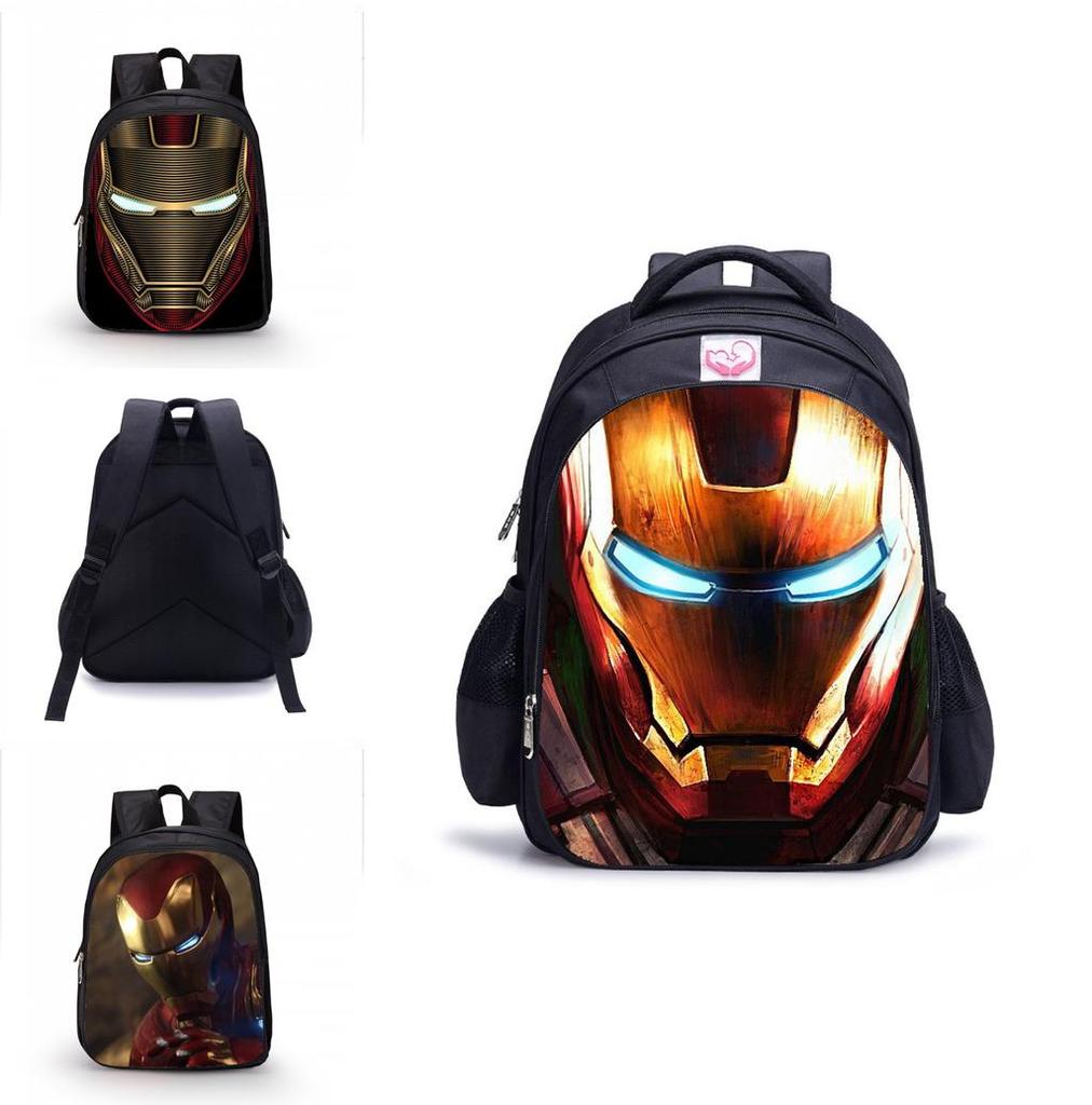 Marvel Iron Man Waterproof Backpack Large Capacity Schoolbag For Kids