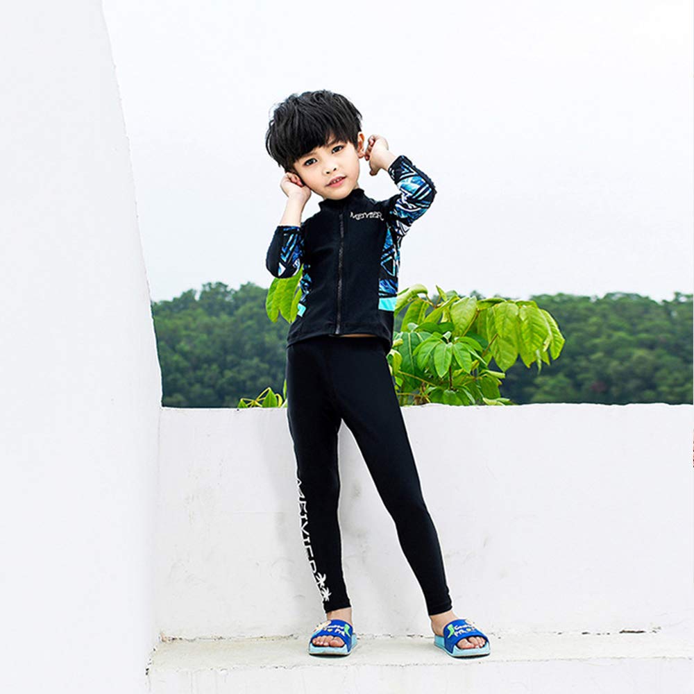 Swimsuit Rashguard Kids Boys Girls Separate Set Long Sleeve UV Protection Sunscreen Competitive Swimsuit Swimwear Water Play Beach Pool Hot Springs