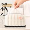 Cover Decorative With Box Tissue Pink Bow Large Capacity Automatic Lifting Spring Tissue Box Desktop Wipes Holder