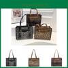Bolsa Tote Fashion Animal Print Leopardo Grande Capacidade Para Mulheres Bolsa de Mão Estilosa Retrô