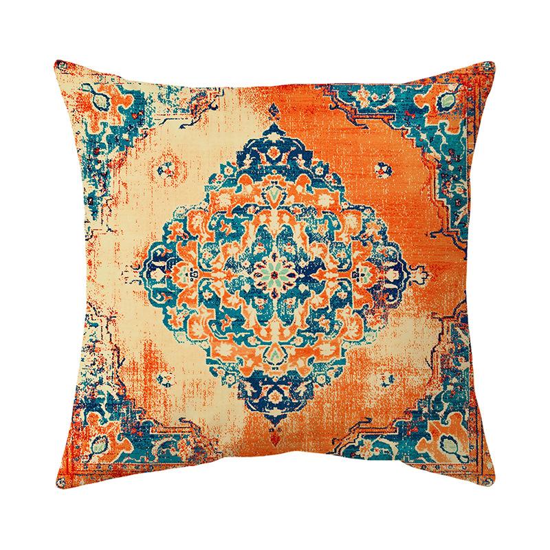 Potah na polštář Tištěný potah na polštář na pohovku Krátký plyšový potah na polštář