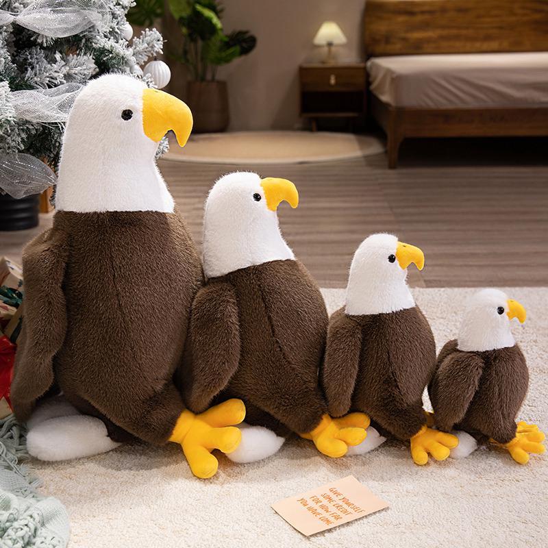 Peluche Aigle - Adorable Poupée Oiseau de Paix pour Cadeau d'Anniversaire ou Ornement de Décoration Intérieure