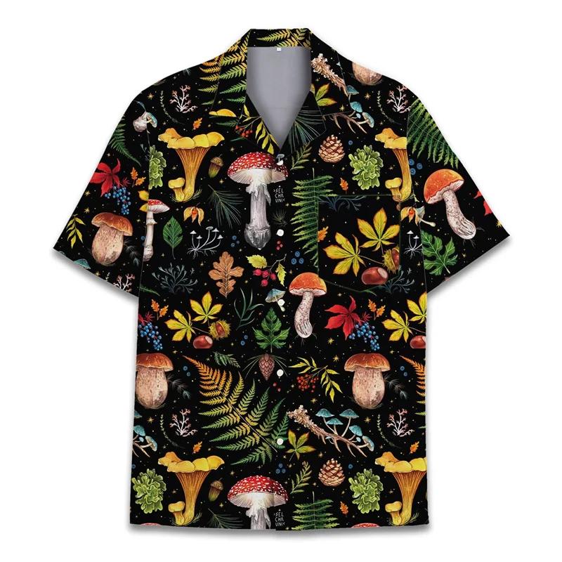 Stylish Men's Short Sleeve Abstract Pattern Shirt, Casual Summer Essential