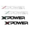 1Pc X XPOWER Logo 3D Metal Exteior Auto Side Trunk Sticker Badge Emblem Car Styling For MG 5 6 7 ZS HS GS 3 TF 5 RX5 GT Accessories