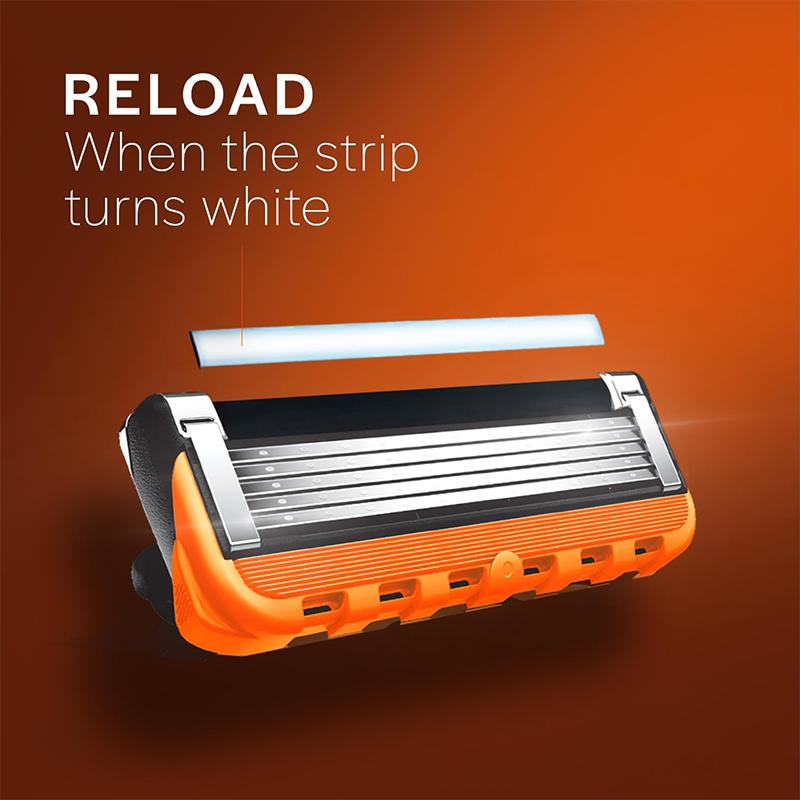 Gillette Golarka Fusion 5 zasilana systemem 5 ostrzy z powłoką podobną do diamentu dla ostrości i trwałości