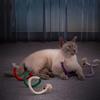 2pcs Cat Toys Chew-Ropes,Interactive Molar Cotton Rope Toys,Silvervine Cat Teaser Toy,Clean Mouth Kitten Play Toy Pet Supplies