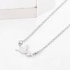 Süße Mini-Weiße Taube Halskette Mode Glückstaube Halskette Für Freund Geburtstag Schmuck Zubehör Geschenke