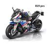 Technika Model Motocyklu Stavebnice Moto Závody Motorka City Vozidla Sady Terénní MOC Sady Dětské Stavebnice