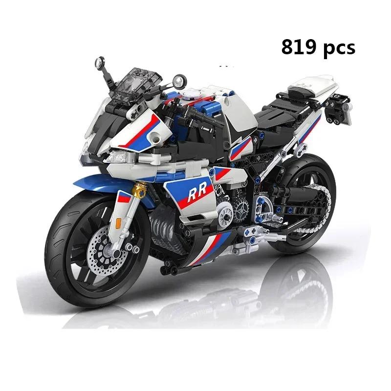 

Техника, модель мотоцикла, строительные блоки, мотогонки, мотоцикл, наборы городских транспортных средств, внедорожные наборы MOC, детские строительные игрушки