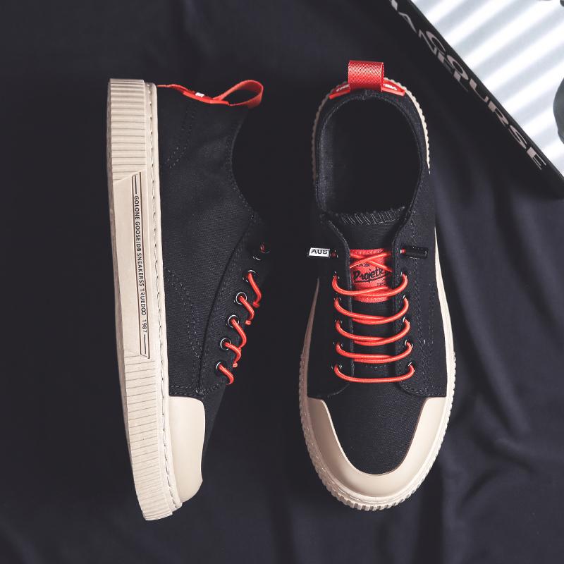 

Новый тренд низкие кеды бренд черная тканевая обувь мужские кроссовки дышащая спортивная обувь мужские кроссовки повседневная мужская парусиновая обувь 44 чёрный