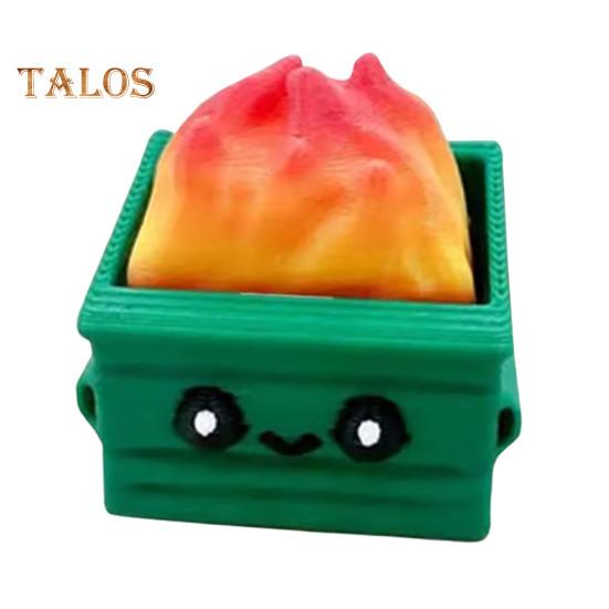 

1/2 шт. Игрушки-щелкуны для мусорного контейнера, миниатюрные портативные игрушки для эмоциональной поддержки, напечатанные на 3D-принтере, для снятия стресса 1pc зелёный