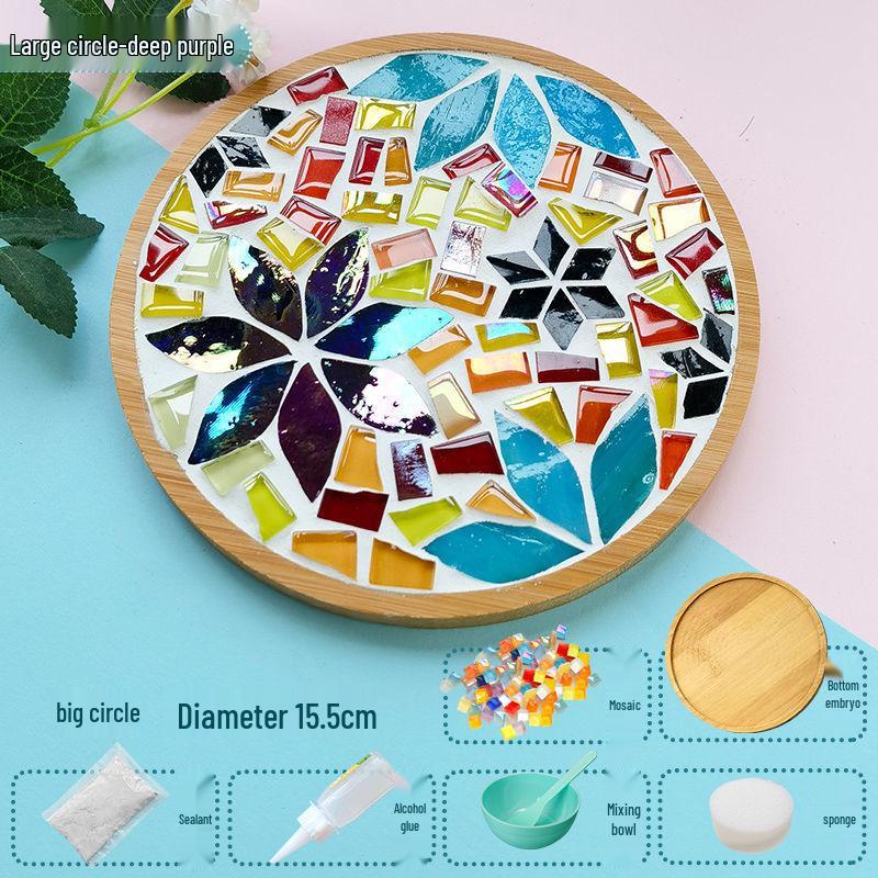 Handmade Mosaic Coaster DIY Kit for Students – Perfect for Mother's Day & Kindergarten Activities
